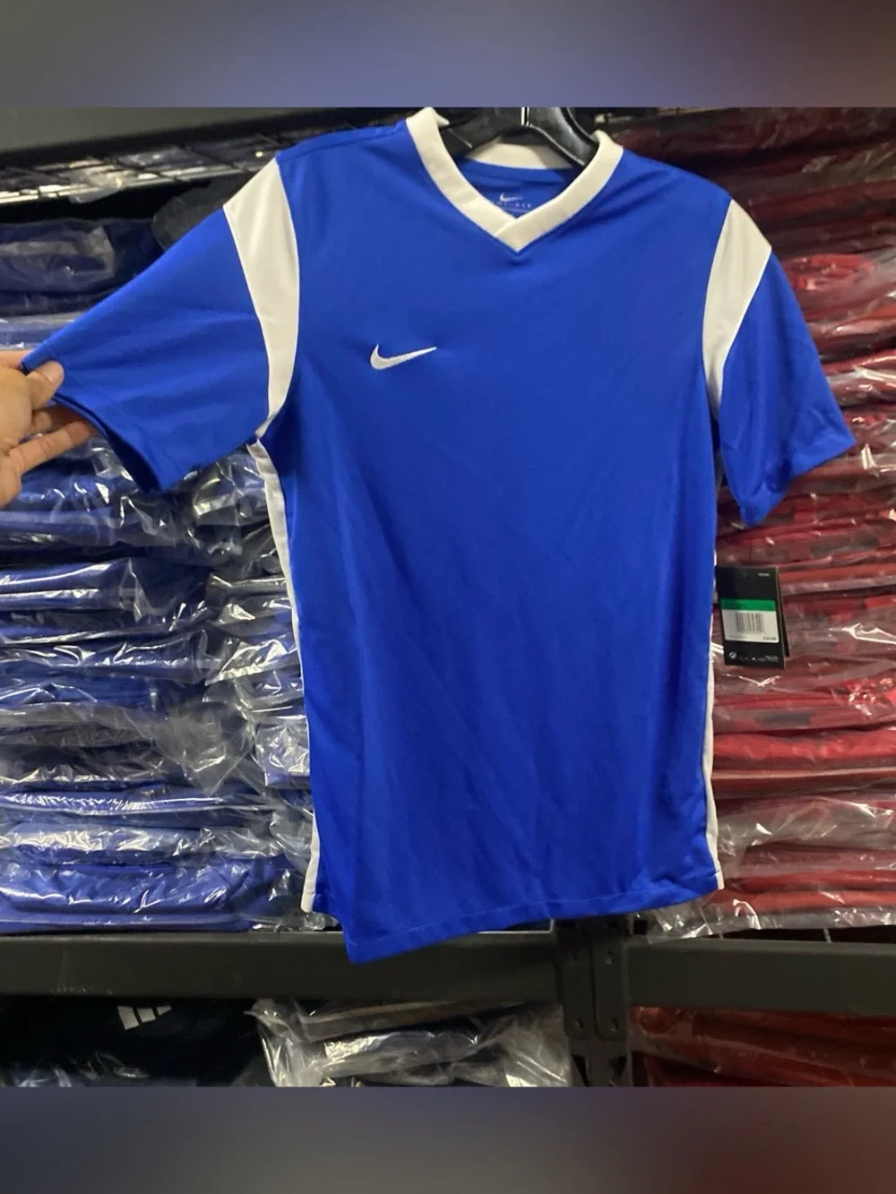 Nike Derby III Soccer Jersey NWT Kids XL Blue/White DRI-FIT CW3834-480